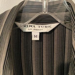 Trina Turk fitted button up blouse
